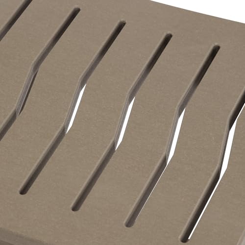 Sage HDPE Poly Plastic Waterproof Bathroom Shower Bench, Weathered Wood - color: Weathered Wood