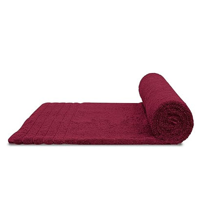 2 Piece Extra Large Bath Sheets 35 x 70 Inches, Burgundy | 100% Cotton, Larger & Lighter Weight, Quicker to Dry, Super Soft & Absorbent, Oversized Bath Towels - color: Burgundy