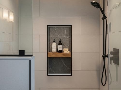 Ardex TLT 502 Vapor-Resistant XPS Foam Waterproof Shower Niche 16"x22" | Prefabricated, Lightweight - with Alkali Resistant Fiberglass Mesh, Adjustable Shelf - for Tiled Shower Surrounds - style: TLT 502-16 Inch x 22 Inch