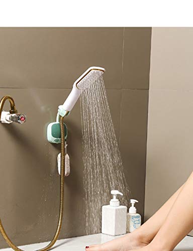 2PCS Shower Head Holder Strong Adhesive 360 Degree Rotatable Adjustable Handheld Shower Wand Holder Wall Mount Bracket for Bathroom