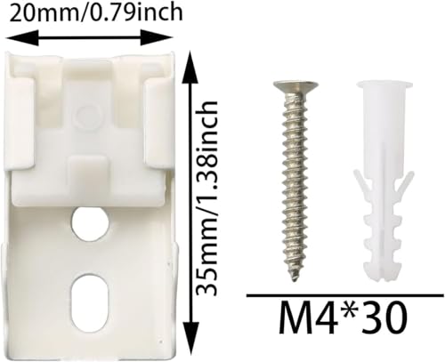 Screws Hardware For Curtain Track Flexible Bendable Rail Set | Window Door Curtain, Shower Room Divider, RV Compatible - size: Screws Hardware