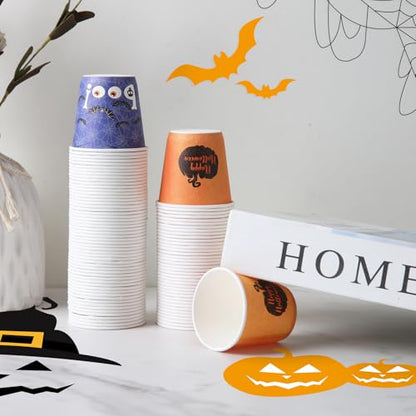 Tamone 300 Pack Halloween Cups 3 oz Bathroom Cups, Small Mouthwash Cups, 3 oz Paper Cups Disposable,3oz Orange Paper Cups for Party, Picnic, BBQ, Travel, Home and Event - color: Orange