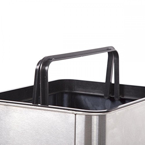 FDW | 13 Gallon Stainless Steel Trash Can with Lid | Steel | Automatic Touchless Lid with Motion Sensor | Kitchen Garbage Can with Waterproof Design | for Home, Office, Bathroom - color: Stainless Steel, style: Stainless Steel