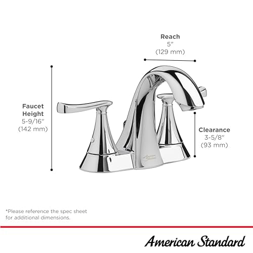 Chatfield® 4-Inch Centerset 2-Handle Bathroom Faucet 1.2 gpm/4.5 L/min with Lever Handles - color: Polished Chrome
