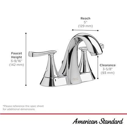 Chatfield® 4-Inch Centerset 2-Handle Bathroom Faucet 1.2 gpm/4.5 L/min with Lever Handles - color: Polished Chrome