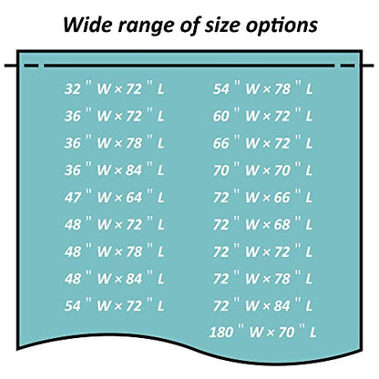 48x84 Stall Size Shower Curtain Liner Clear | 3 Bottom Magnets,8 Rustproof Grommets,Water Proof Heavy Duty PEVA,48W x 84H for Shower Stall Extra Long Size - color: Clear, size: 48"W x 84"L (Pack of 1)