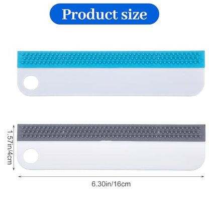 2 PCS Mini Squeegee, Soft Rubber Window Squeegees All-Purpose Sink Squeegee Small Window Scrubber Scraper Squeegees Tool for Kitchens Bathroom Shower Mirrors Car Windshield