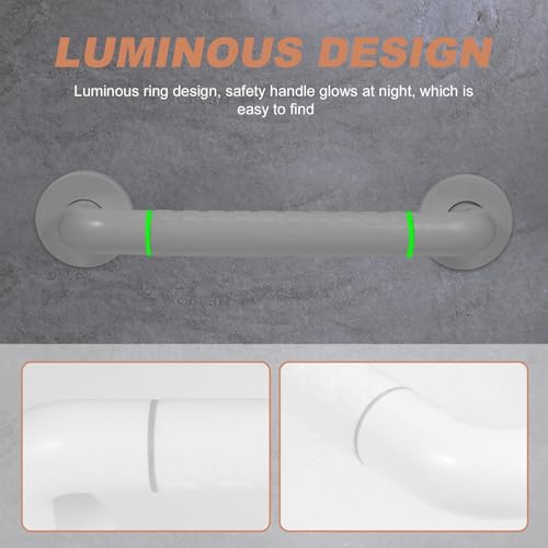 Non-Slip Bathroom Grab Bar Handrail for Bathtub and Toilet, Multi-Function Safety Shower Handle Textured Grip, Elderly and Disabled Support Aid for Fall Prevention