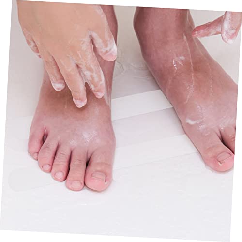 12Pcs Bathroom Non Slip Stickers Transparent Skid Decals for Shower Bathtub and Stairs Peva Design for Enhanced Safety and Traction