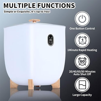 Towel Heating Bucket, Large Capacity, Uniform Heating, One-Button Control, Convenient Timing for a Warm and Comfortable Experience at Home or Spa