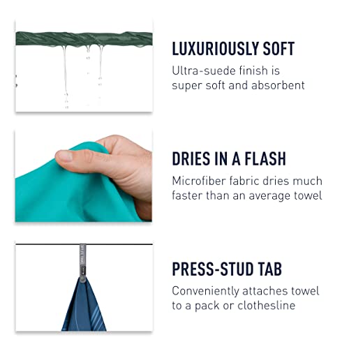 Sea to Summit Drylite Towel, Lightweight Camping and Travel Towel - color: Sage Green, size: X-Large