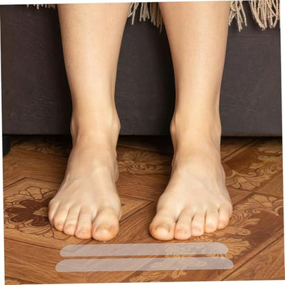 24pcs Non- Floor Stickers Transparent - Shower and Bathtub Decals for Safe Bathroom Use Easy to Install for Stairs and Slippery