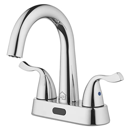 Homewerks 26-B423S-HW Two-Handle 4" Centerset Touchless Chrome Bathroom Faucet - color: Chrome