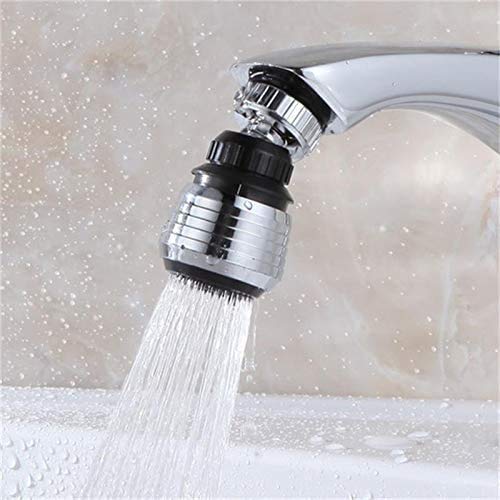 360° Rotate Swivel Water Saving Tap Aerator Diffuser Faucet Nozzle Filter Adapter, Dual Spray Stream, Fits M22 M24 Kitchen Sink & Utility Faucets