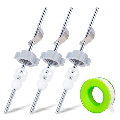 Lavatory Pop-Up Center Piece Assembly,Pop-Up Drain Repair Kit,Fits Most Popular Brands,Replacement Bathroom Sink Pivot Rod,15MM Ball, Chrome（3PCS） - style: 3PCS