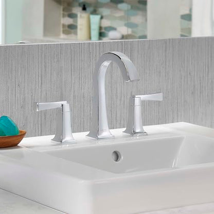 American Standard 7353801.002, Townsend 8-Inch Widespread 2-Handle Bathroom Faucet for Bathroom Sink, 1.2 GPM, Chrome - color: Polished Chrome