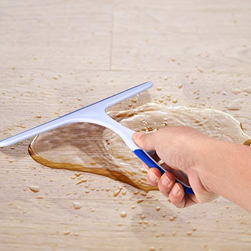 2 Pcs Shower Squeegee for Shower Glass Doors,Small Squeegee,Glass Wiper | Car Window Windshield Mirror Tile Cleaner Cleaning Wiper Squeegees Tool with Hook, Window Cleaning Shower Glass Squeegees - color: Blue, Green
