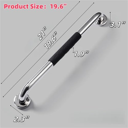 Grab Bar for Bathtub Shower Handles Bathroom Safety Bar Bathtub Anti Slip Handrail for Handicap Elderly Seniors and Disabled - size: 19.6inch