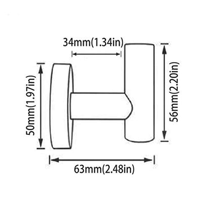 White Towel Hooks Coat Robe Hook for Bath and Kitchen,Bathroom Hardware Accessories, SUS 304 Stainless Steel Wall Hook 2 Count - color: White