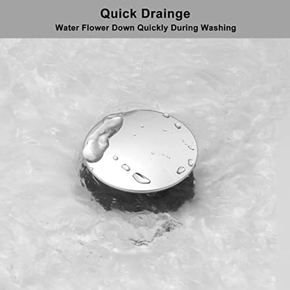 Bathroom Pop Up Sink Drain With Overflow - Vessel Stopper and Strainer for Faucet, Vanity or RV - Chrome - color: Chrome, style: Style A: pop up drain