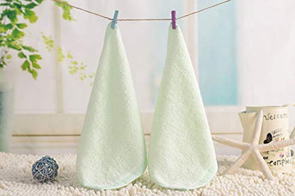 Tosnail 20 Pack 10" x 10" Ultra Soft Bamboo Fiber Baby Bath Washcloths and Towels - Assorted 5 Colors