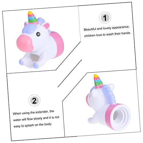 MERRYHAPY Unicorn Faucet Extender for Kids Toddler Faucet Extender Sink Spout for Kids Unicorn Hand Washing Water Guide Fits Most Bathroom Faucets 5.51 X 5.11 X 2.75 in