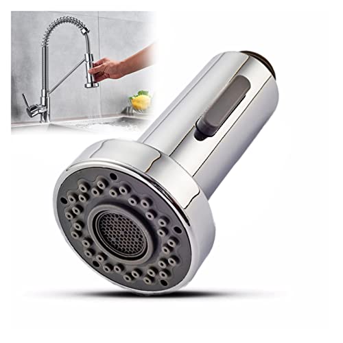 Dual Function Kitchen Sprayer Head Chrome Replace Spout Fit for Kitchen Faucet Stream Sprayer Spout Fit for Kitchen Faucet(Brushed Nickel) - color: Brushed Nickel