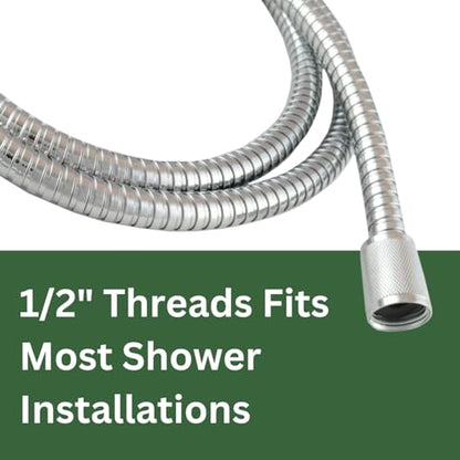 High Sierra® - Lead-Free Stainless Steel Shower Hose With Bio-Film resistant Silicone Inner Tube. Extremely Strong and Flexible-72 Inches. Brushed Gold - color: Brushed Gold