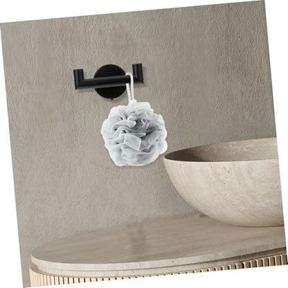 2pcs Stainless Steel Wall Towel Rack Black Over The Door Hanger Hook Bathroom Kitchen Accessory