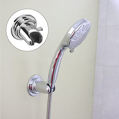 Vacuum Suction Shower Head Holder, Relocatable Handheld Showerhead Holder, Detachable Wall Mount Suction Cup Bracket, Easy Installation