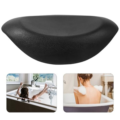 Cabilock Non-Slip Pu Bath Pillow with Strong Suction Cups, Universal Tub Head and Neck Support Cushion for Bathtub Relaxation and Spa Comfort