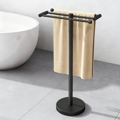 Freestanding Towel Rack Floor Tall Bath Towel Holder, Big Modern Towel Drying Holder Stand - size: 20.7inch-3 Bars