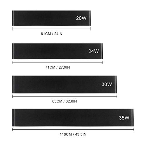 Ralbay 24W Vanity Lights Fixtures 27.9IN Natural White 4000K LED Bathroom Vanity Lights - Simple Make-Up Wall Light Wall Sconce Mirror Light Picture Front Lamp - color: Black-Natural White, size: 28 inch