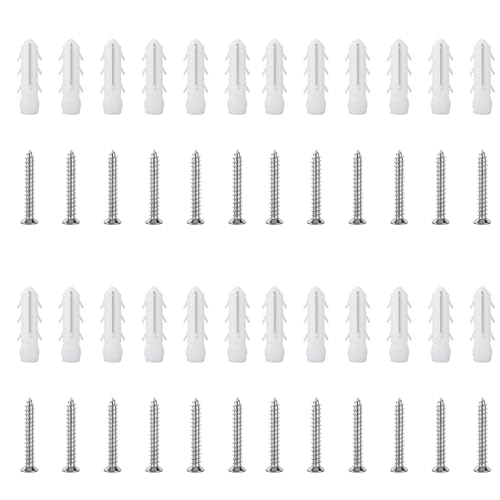 Screws Hardware For Curtain Track Flexible Bendable Rail Set | Window Door Curtain, Shower Room Divider, RV Compatible - size: Screws Hardware