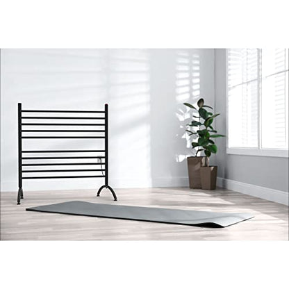 33 in. Solo Freestanding Towel Warmer, Matte Black - color: Matte Black