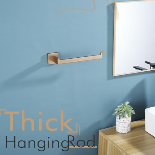 KOKOSIRI Towel Bar for Bathroom Wall Mount 9'' Hand Towel Holder T-304 Stainless Steel Bath Kitchen Accessories, Champagne Bronze B3003CPG - color: Champagne Bronze