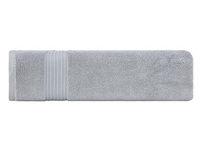 Milara Plush Turkish Cotton Bath Sheet, Silver Gray, 700 GSM, 35x70 in | Oversized 35x70in | 700 GSM Turkish Combed Cotton | Air-Spun Construction for a Plush Feel | OEKO-TEX® Standard 100 Certified - color: Silver Gray, size: Bath Sheet (1 Pcs) - 35" x 7