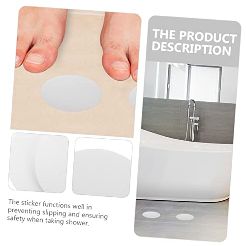 ULTECHNOVO 20Pcs Slip Transparent Bath Stickers Self Adhesive Shower Round Stickers for Enhanced Safety for Smooth Surfaces Bathroom Tub and Shower