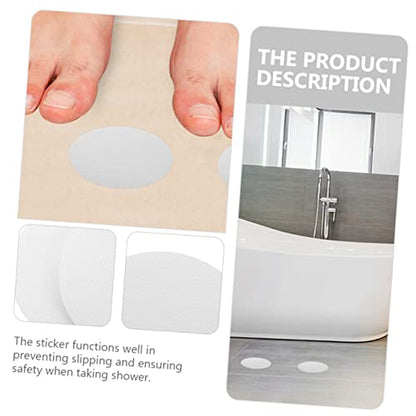 ULTECHNOVO 20Pcs Slip Transparent Bath Stickers Self Adhesive Shower Round Stickers for Enhanced Safety for Smooth Surfaces Bathroom Tub and Shower