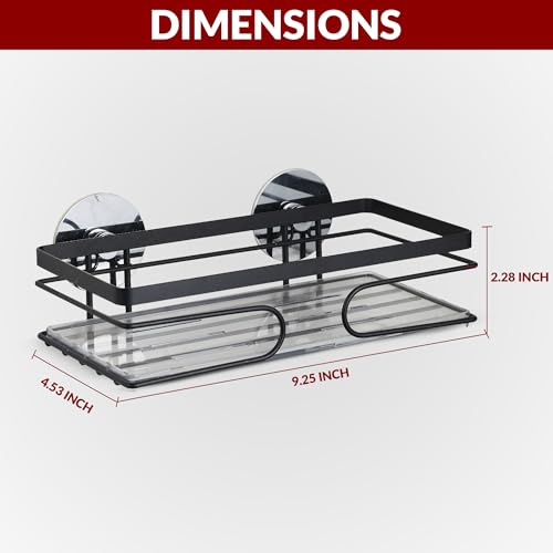 2-Pack Corner Shower Caddy - No Drill Corner Shower Shelves, Rust-Resistant Bathroom Organizer for Shampoo, Soap & Toiletries, Black - style: RECTANGLE