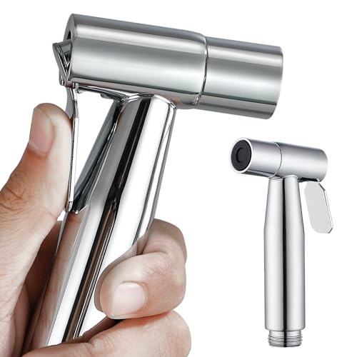 BARROCK 2 Pack Bidet Sprayer Head Only, Stainless Steel Handheld Shattaf Jet Spray for Toilet, Baby Cloth Diaper Sprayer with Adjustable Water Pressure Control, Chrome - color: Chrome