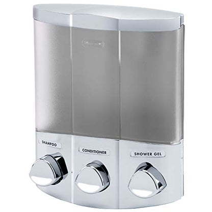 Better Living Products 76334-1, 3-Chamber, Satin Silver (Pack of 2) - color: Satin Silver, size: 3-Chamber (Pack of 2)