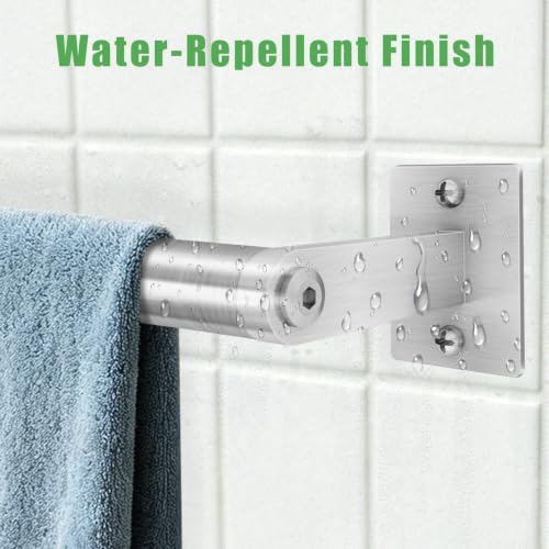 VOTZAAQ Brushed Nickel Towel Bar for Bathroom Wall,Stainless Steel Towel Racks for Bathroom Wall Mounted, Space-Saving Towel Storage, 24 Inch - size: 24 Inch（2 packs）