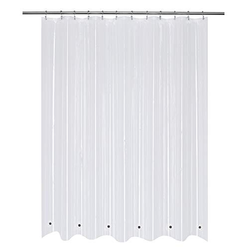 70x70 Shower Curtain Liner Clear | 6 Bottom Magnets,12 Rustproof Grommets,Water Proof Heavy Duty PEVA,70W x 70H for Bathroom - color: Clear, size: 70"W x 70"L (Pack of 1)