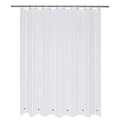 70x70 Shower Curtain Liner Clear | 6 Bottom Magnets,12 Rustproof Grommets,Water Proof Heavy Duty PEVA,70W x 70H for Bathroom - color: Clear, size: 70"W x 70"L (Pack of 1)
