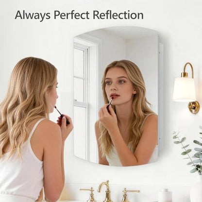 22x30 inch Medicine Cabinet Frameless Bathroom Mirror Cabinet Recess or Surface Mounted Medicine Cabinet with Mirror Cabinet for Bathroom Living Room Toilet Kitchen - size: CM1015-2230