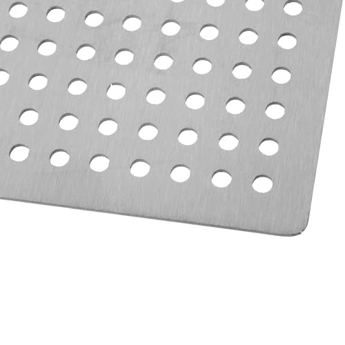 Square Drain Cover Grates,3.7" x 3.7" 304 Stainless Steel Drainage Grate Cover Replacement Floor Drain Strainer for Shower, Bathroom Floor, Balcony, and Outdoor Garden Drains - size: 3.7" x 3.7"