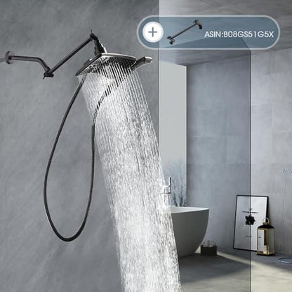 BRIGHT SHOWERS Shower Arm with Flange 10 Inches Solid Brass Shower Head Extension Arm, Wall Mounted Shower Pipe Arm for Rainfall Shower Head and Handheld Showerhead, Oil-Rubbed Bronze - color: Oil Rubbed Bronze, style: Basic 10 Inch