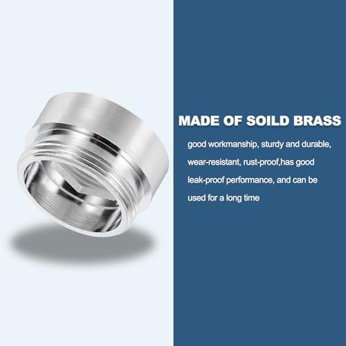 uxcell Faucet Aerator Adapter, M22 Female to M22 Male with Washer, 13mm Length - size: M22 Female to M22 Male, 13mm Length