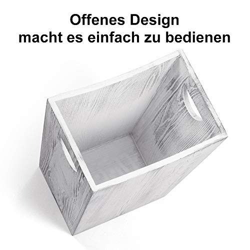 SEHERTIWY Grey Trash Can Wastebasket, 2 Gallon Small Waste Basket with 2 Handles, Rectangular Bathroom Garbage Can for Bathroom, Office, Living Room, Bedroom, Kitchen - color: Grey